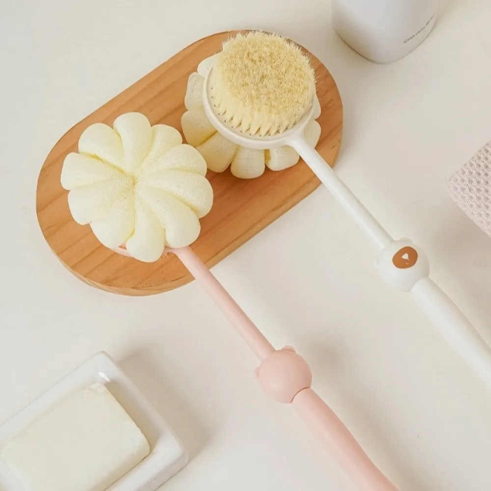 Two Sided Bath Brush Long Handle Soft Bristles Back Scrubber Multi functional Exfoliating Skin Cleaning Tools Bathing
