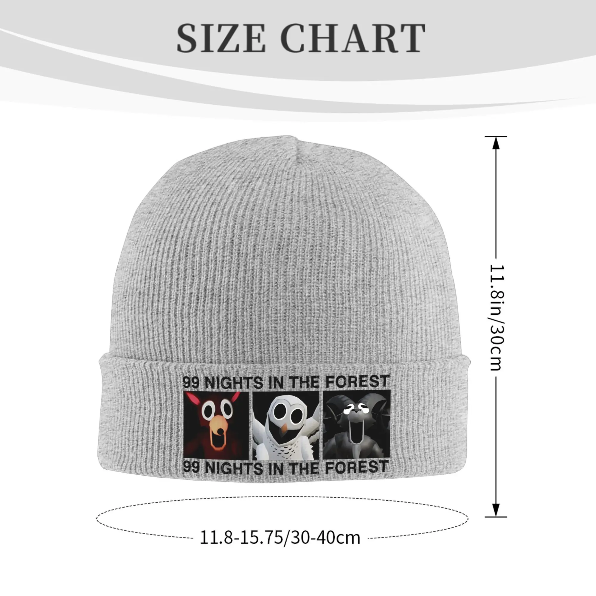 99 Nights in the Forest Game Beanie Hats Bonnet Hats Female Male
