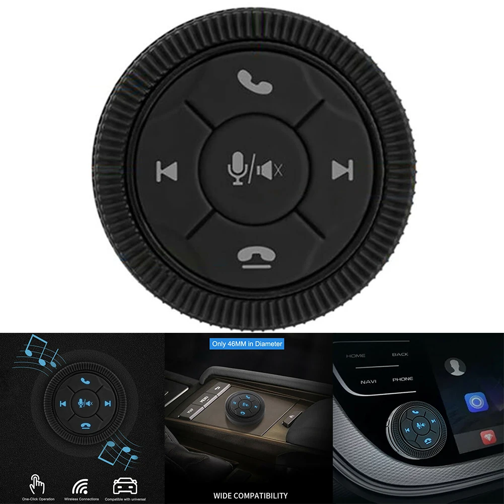 Wireless Media Button Remote Controller Car Motorcycle Steering Wheel Remote GPS Smart Button Key Volume Controller Handsfree