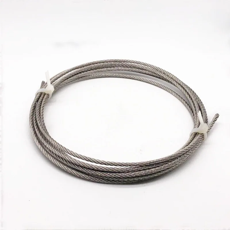 0,1–2 mm Marine Grade 316 Einzel-Edelstahl-Drahtstange, winzige weiche oder starre Hubschnur, Angelband-Wäscheleine