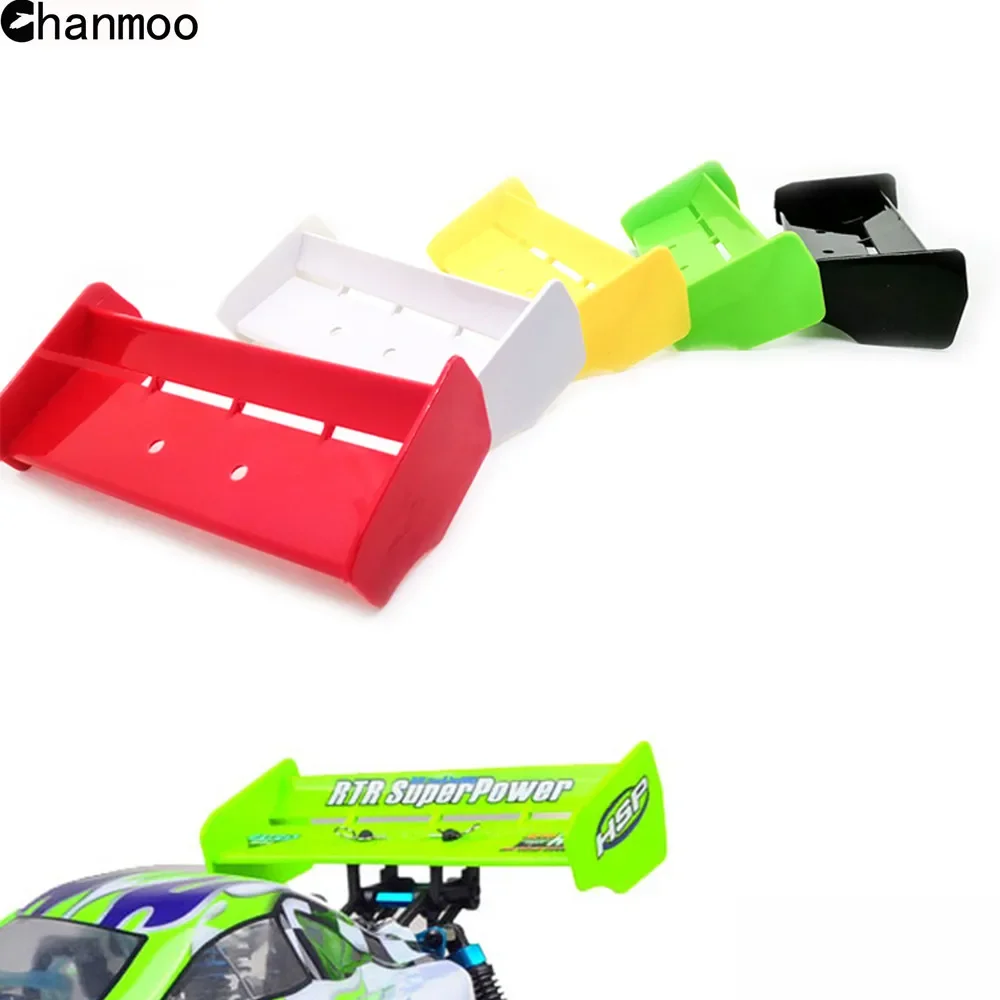 Chanmoo 1/10 RC Tail Wing Soft Plastic Rear Spoiler for RC Racing Car HSP 94106 94107 94166 Off Road Buggy Truck S279