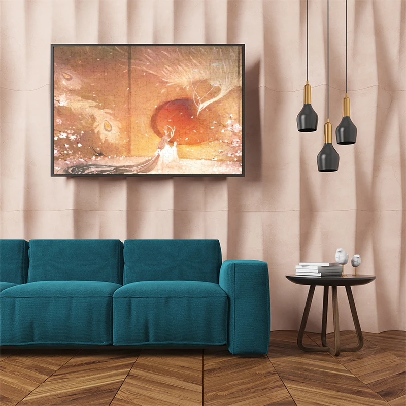 70*50cm 1000pcs Puzzle for Adults Phoenix Beg for Phoenix Difficulty Game Educational Toy Christmas Gifts Decorative Painting