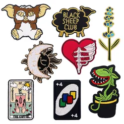 Cute Cartoon Plant Patch Animal Embroidered Patches On Clothes Iron On Patches For Clothing DIY Patch Jackets Sew Stickers