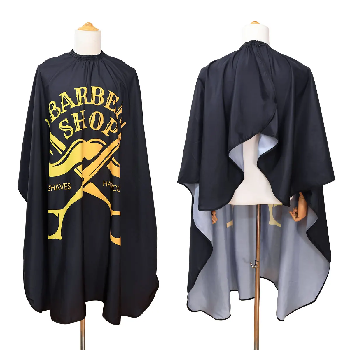 Gold Barber Haircut Cloth Hairdresser Apron Hair Cut Cape Hairdress Gown Hairdressing Coat Barbershop Salon Accessory