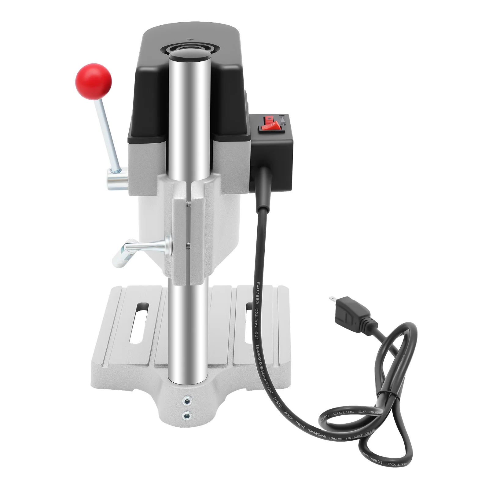 Taladro de banco eléctrico con cable de 340W, 3 velocidades ajustables (8000-16000RPM), mini taladro de mesa portátil para madera, manualidades de bricolaje, 110V