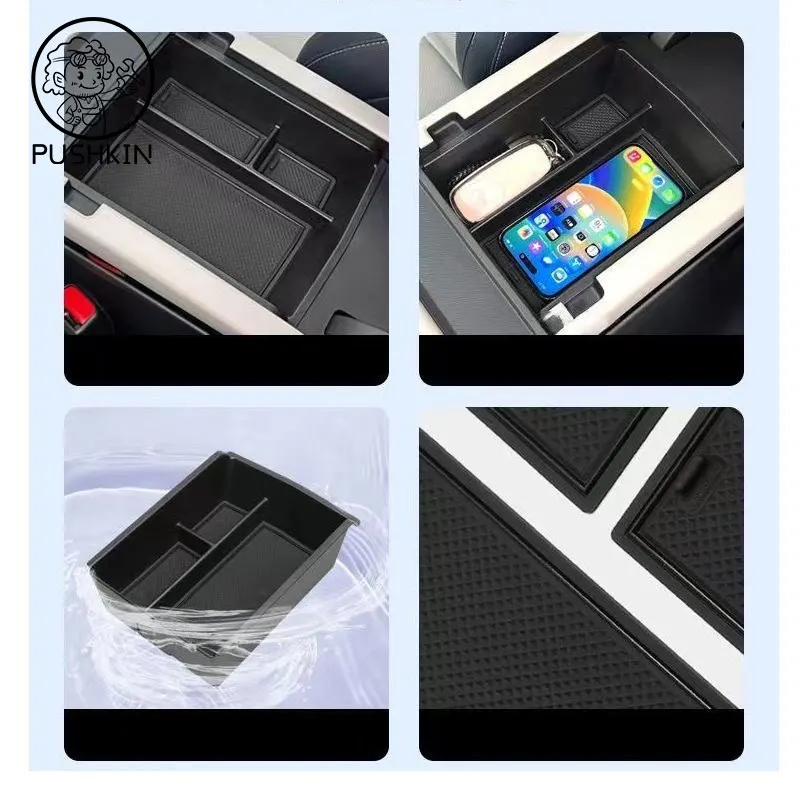 Armrest Storage Box Cup Holder For BYD Seal U Sealion 6 Song Plus DMI Champion Edition 2023 2024 Car Interior Accessories