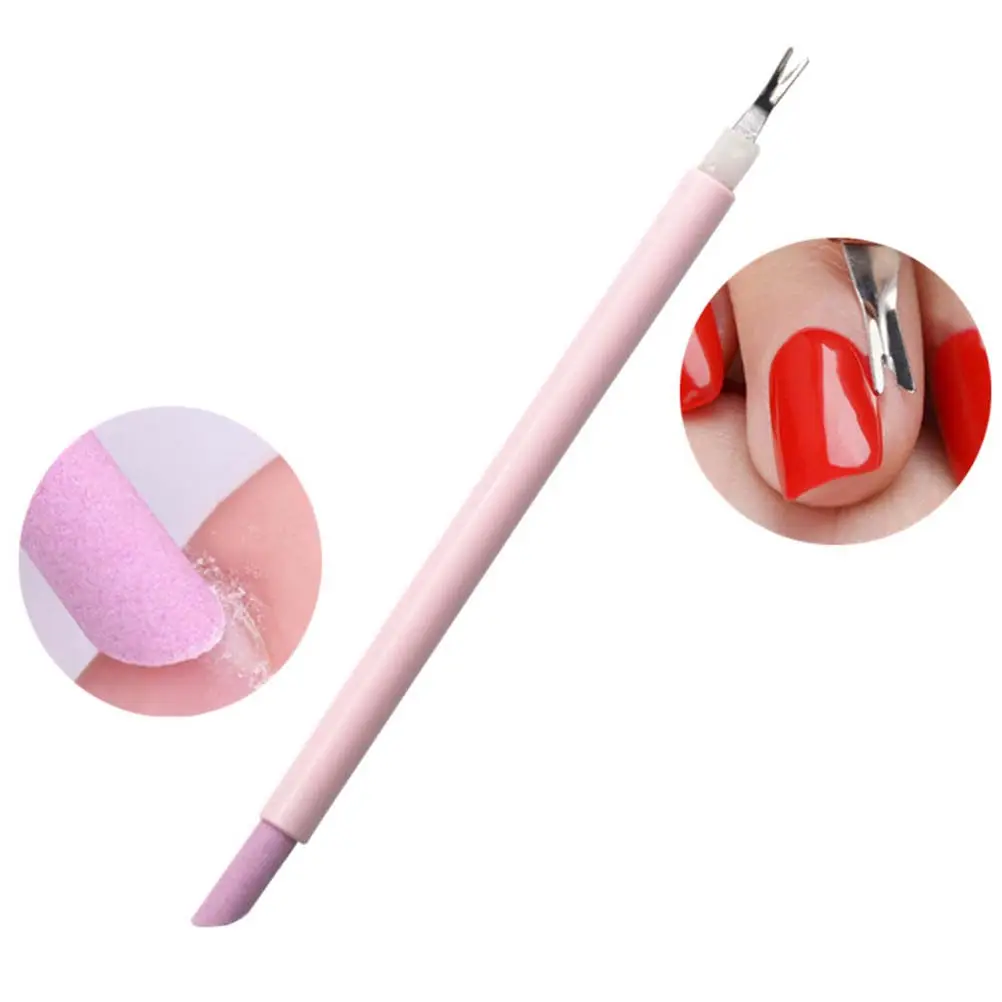 

2Pcs Dual-End Cuticle Pusher Trimmer Dead Skin Fork Manicure Tools for Salon Home Use Nail Care Dead Skin Remover