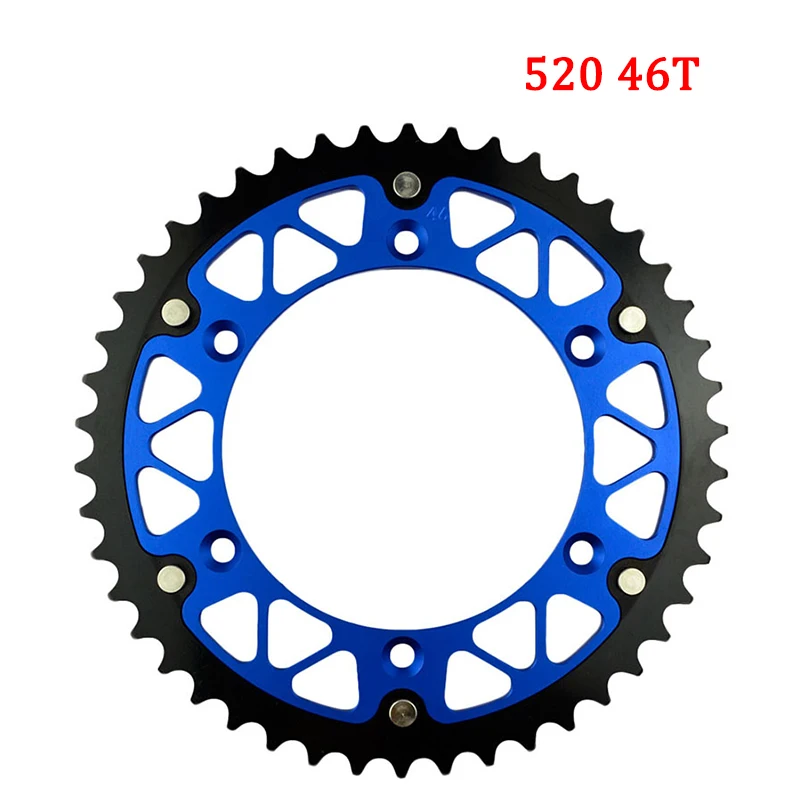 Motorcycle 45T 46T 47T 48T 49T 51T 52T Rear Sprocket For YAMAHA WR125 WR250 WR400 WR426 WR450 YZ125 YZ250 YZ400 YZ450 TTR230