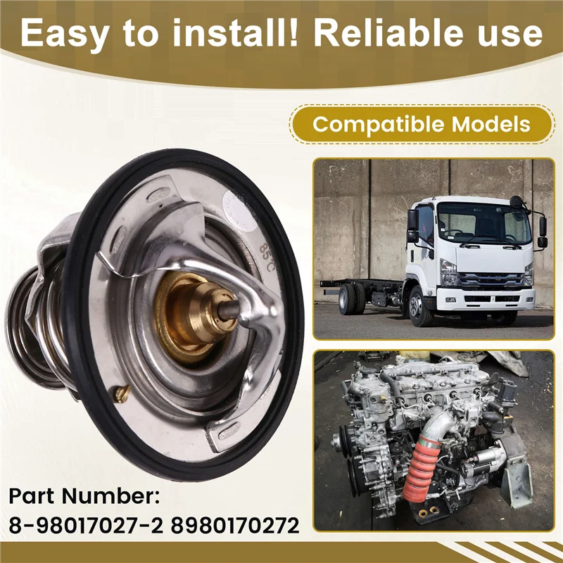 

A99F-Термостат для двигателя ISUZU 185F 4JJ1 CX130B, детали экскаватора, термостат 8-98017027-2 8980170272