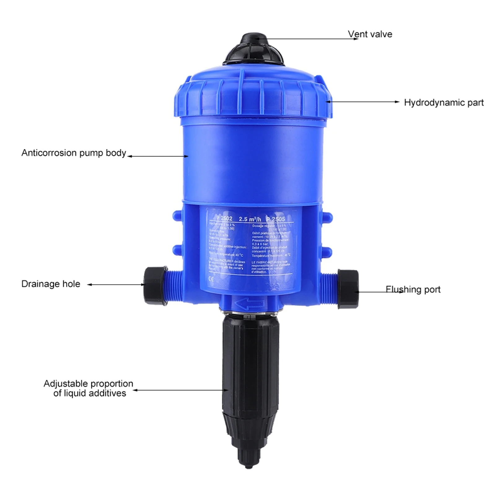 Automatic Dosing Device Irrigation Injector Powered by Water Dosing Pump Water-Powered Fertilizer for Garden