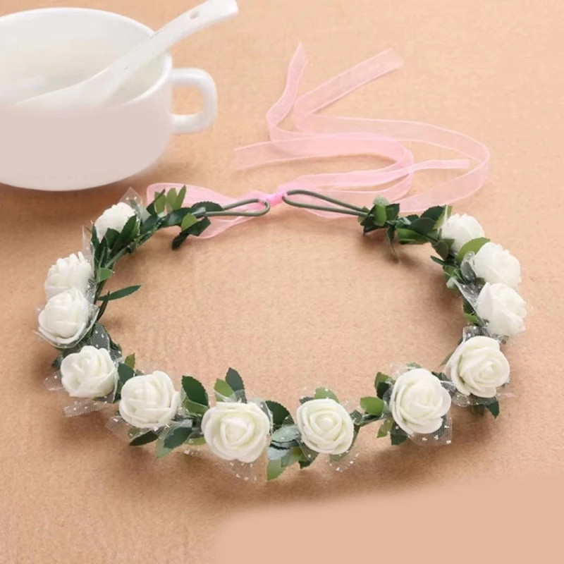 Flower Headbands Women Bride Flower For Wedding Party Supply Floral Garlands Hair Wreath Floral Headbands Hot Sale