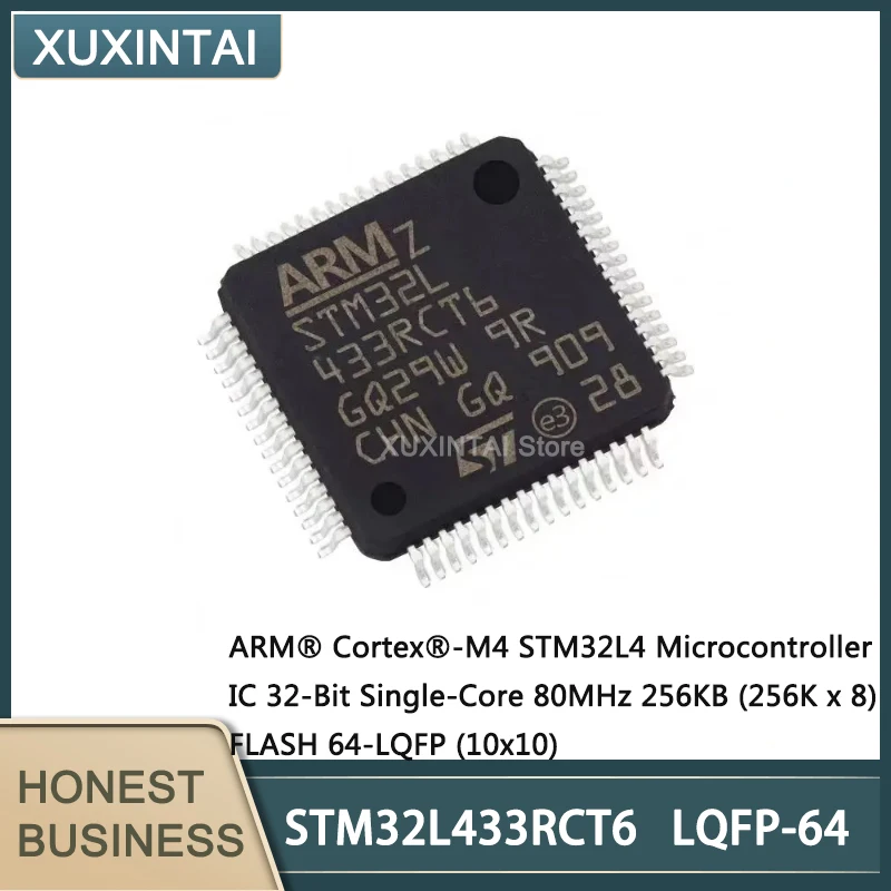 

Микроконтроллер STM32L433RCT6 STM32L433, 32-битный, одноъядерный, 80 МГц, 256 Кб (K x 8), FLASH 64-LQFP, 5 шт./партия