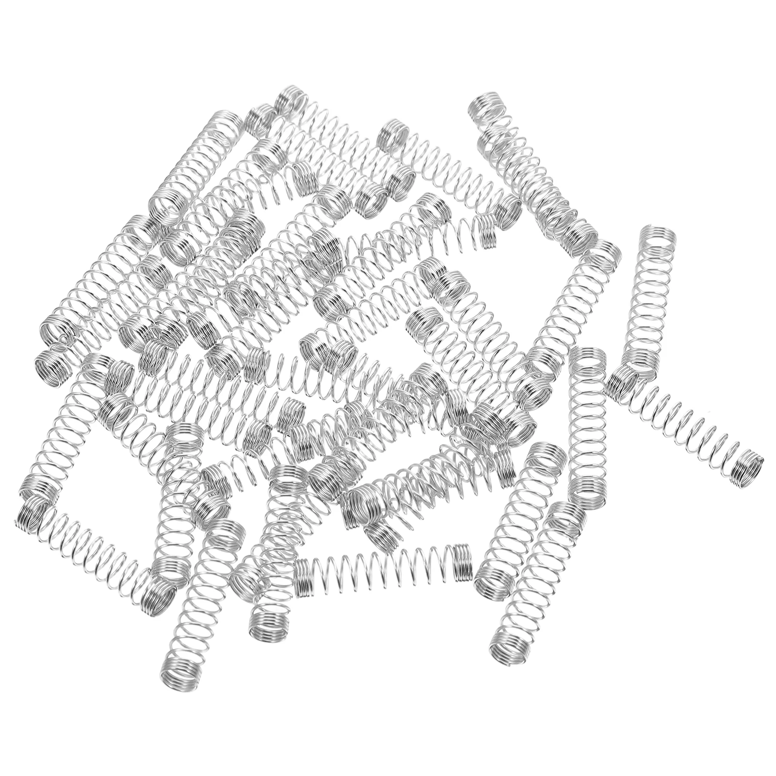 

50pcs Small Compression Springs 0.4mm Wire Diameter x 4.5mm OD x 18mm Length Stainless Steel Ballpoint Pen Springs For School