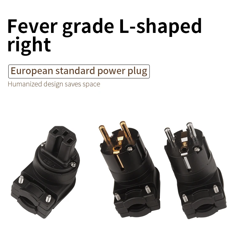 

YYAUDIO Hi-end Hifi Pure copper plating gold Rhodium Electrical AC Female Male EU IEC FI- UK British Connector plug