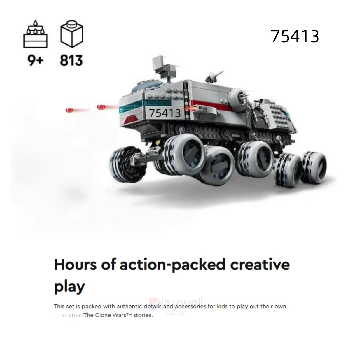 

2025 Republic Scene Turbo Tank Building Blocks Set 813PCS Creative Assembly for Adults Kids Birthday Christmas Holiday Gifts a