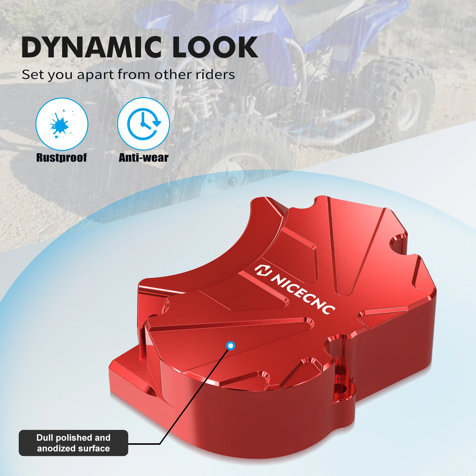 

NICECNC T6-6061 Aluminum Oil Pump Cover Cap Protector For Yamaha Blaster 200 YFS200 1988-2006 YFS200SE Special Edition 2006