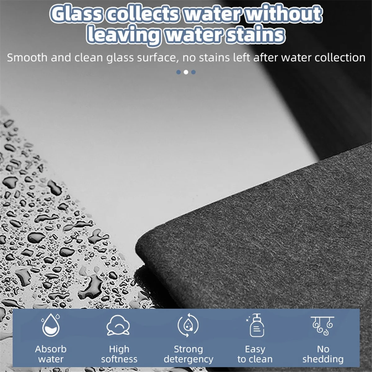 AB06 30X30 سنتيمتر القماش سميكة تنظيف الملابس قابلة لإعادة الاستخدام زجاج نافذة السيارة مسح الخرق