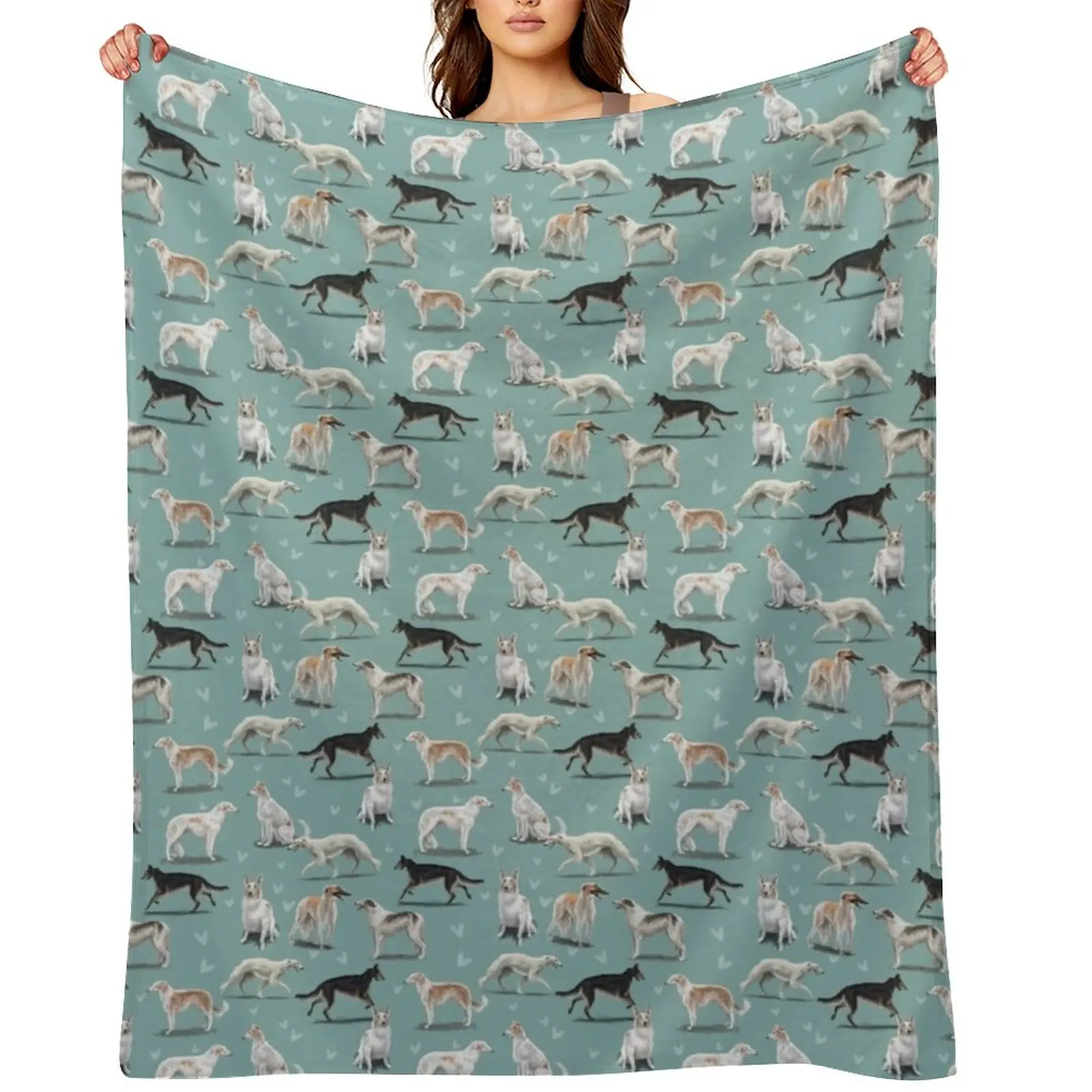 

The Borzoi Throw Blanket Bed linens Softest Blankets For Baby decorative Blankets