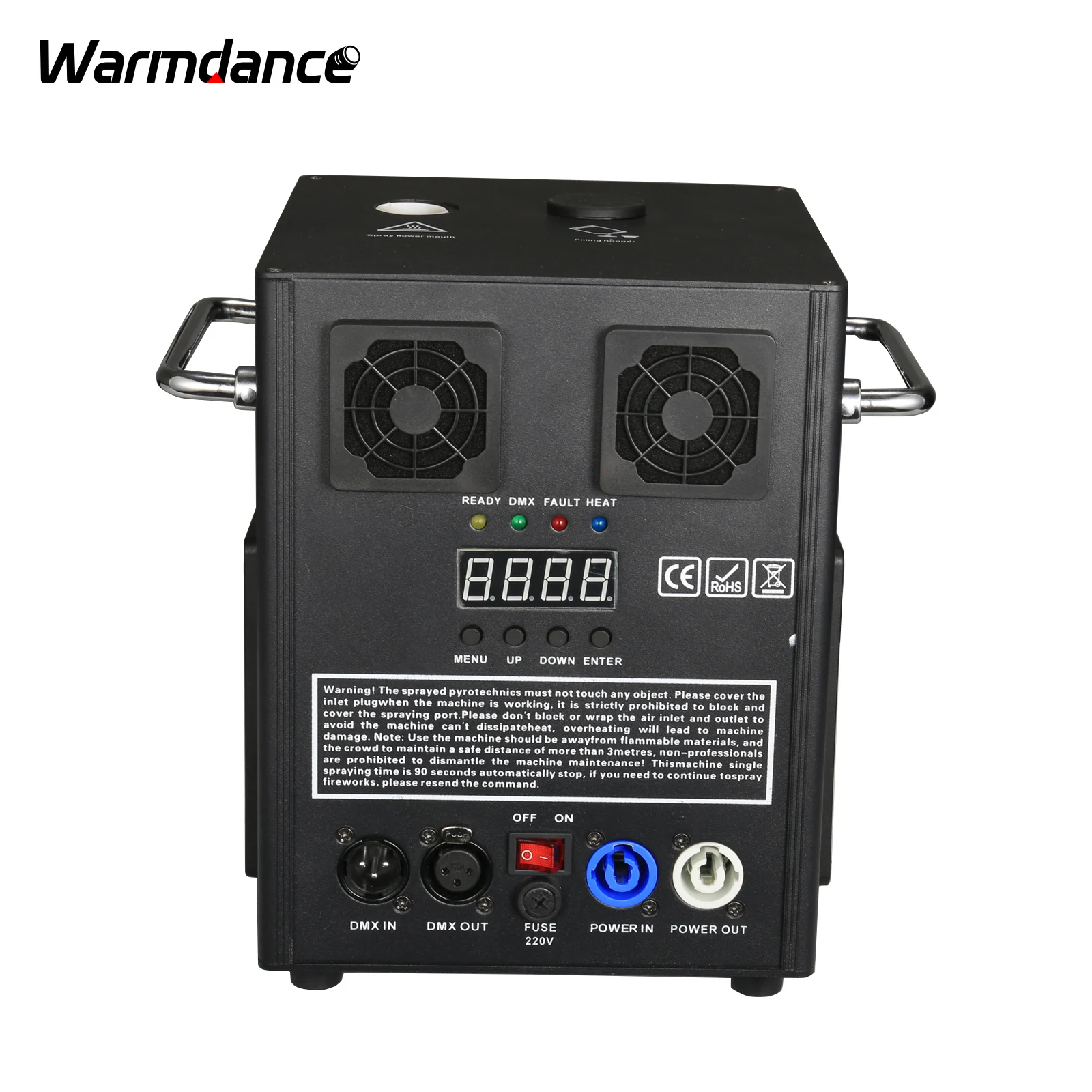 700W Cold Spark Machine Stage Special Effect Machine DMX Remote Control for Party Concert Church Wedding Opening/Ending Ceremony