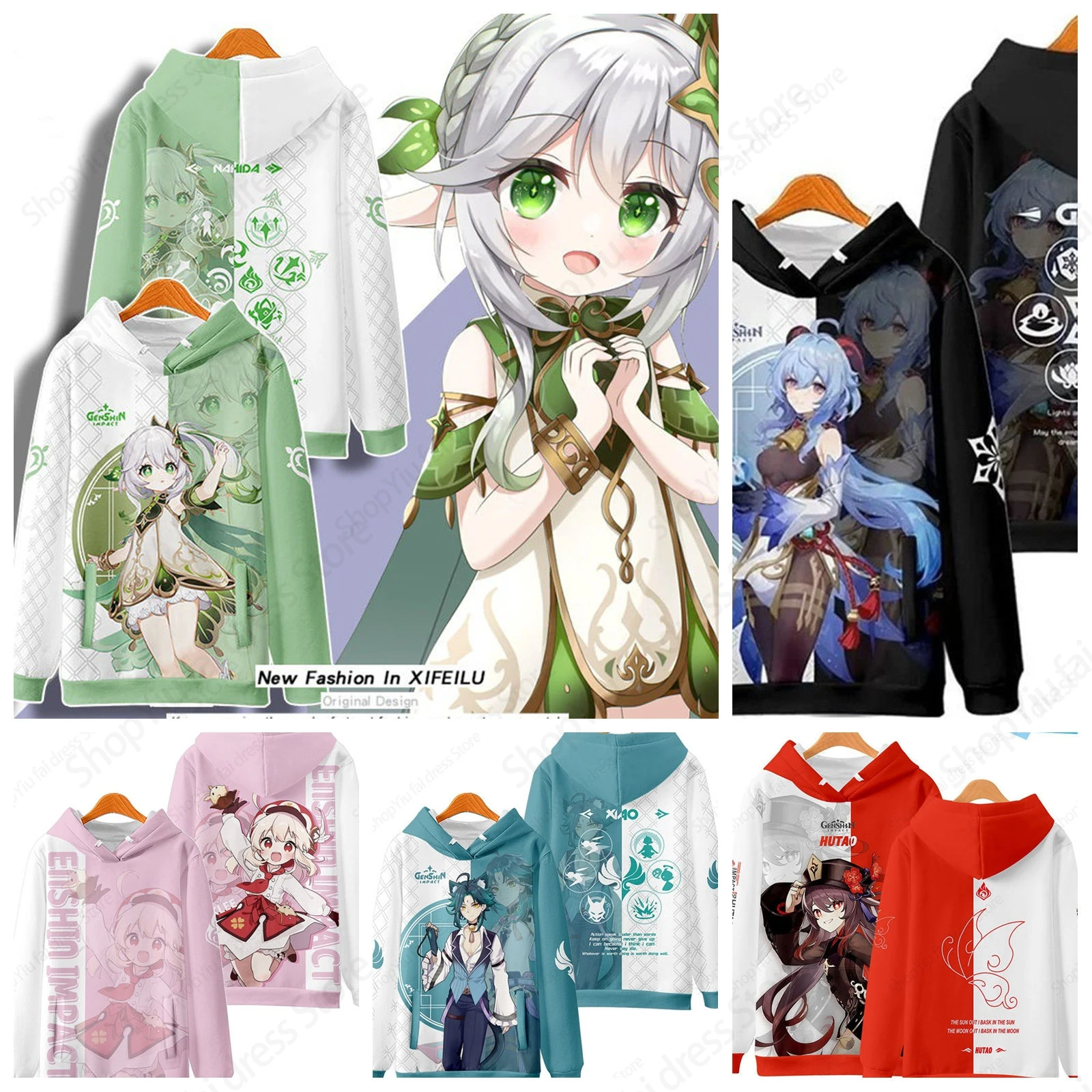 

Newest Popular Game Genshin Impact 3D Print Hoodie Men Women Fashion Anime Hoodies Sweatshirt Boy Coats Women Sweats Men Hoodie