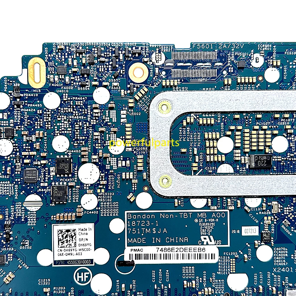 For DELL Latitude 5300 2-in-1 Motherboard 18723-1 i3 i5 i7 Cpu On-Board 04DMYY 033WGM 0H69YG Working Good