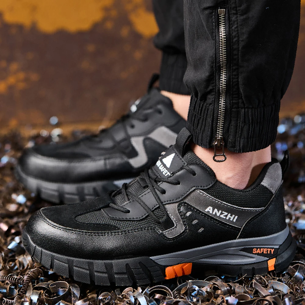 Men Anti Static Work Safety Shoes Anti-Smash Anti Puncture Work Sneakers Security Shoes Men Boots Indestructible Shoes Non-slip view 5