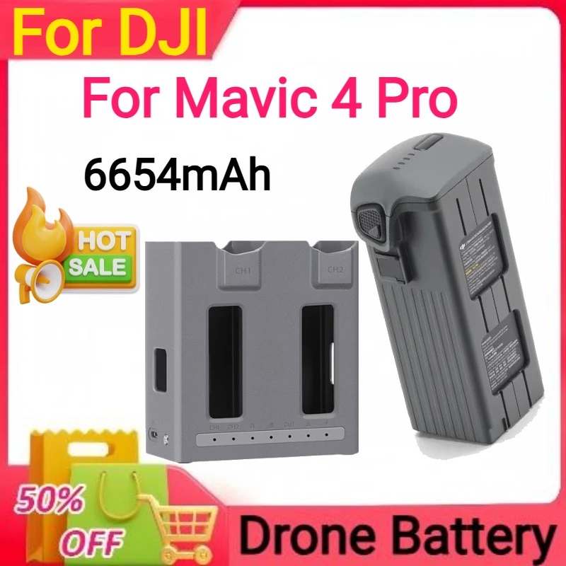 

New 6654mAh For DJI Mavic 4 Pro Intelligent Flight Drone Battery