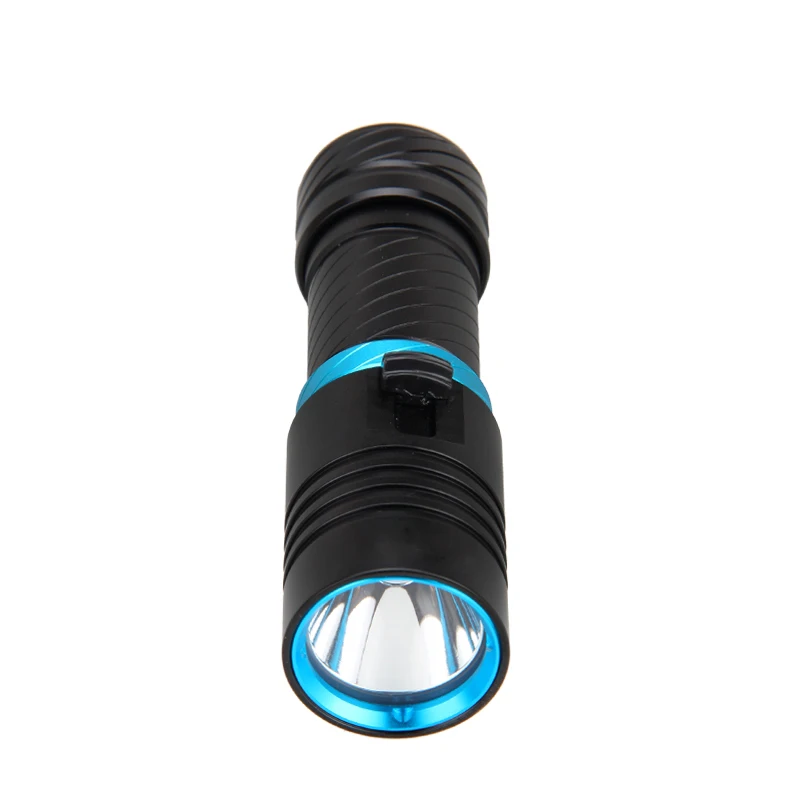 Waterproof Diving Flashlight LED Torch Underwater 100 Meter Dive Lamp Light Camping Lanterna Power by 18650 Battery