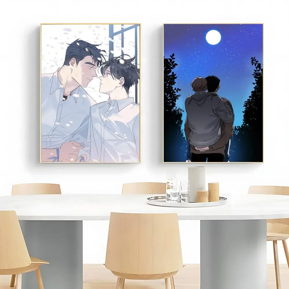 Sweet Romantic Short Anime O-Over B-Breathing Poster Wall Art Print Poster Decorative Mural Home Decor Gift Unframed