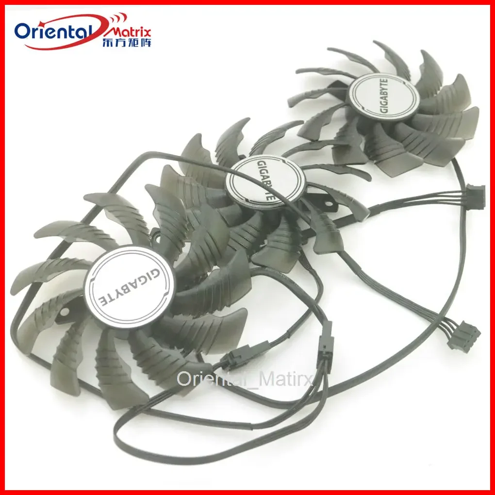 PLD08010S12HH DC12V 0.35A 76mm Fan For Gigabyte RTX3050 RTX3060 RTX3060ti GAMING LHR 12GB VISION Graphics Card Cooling Fan
