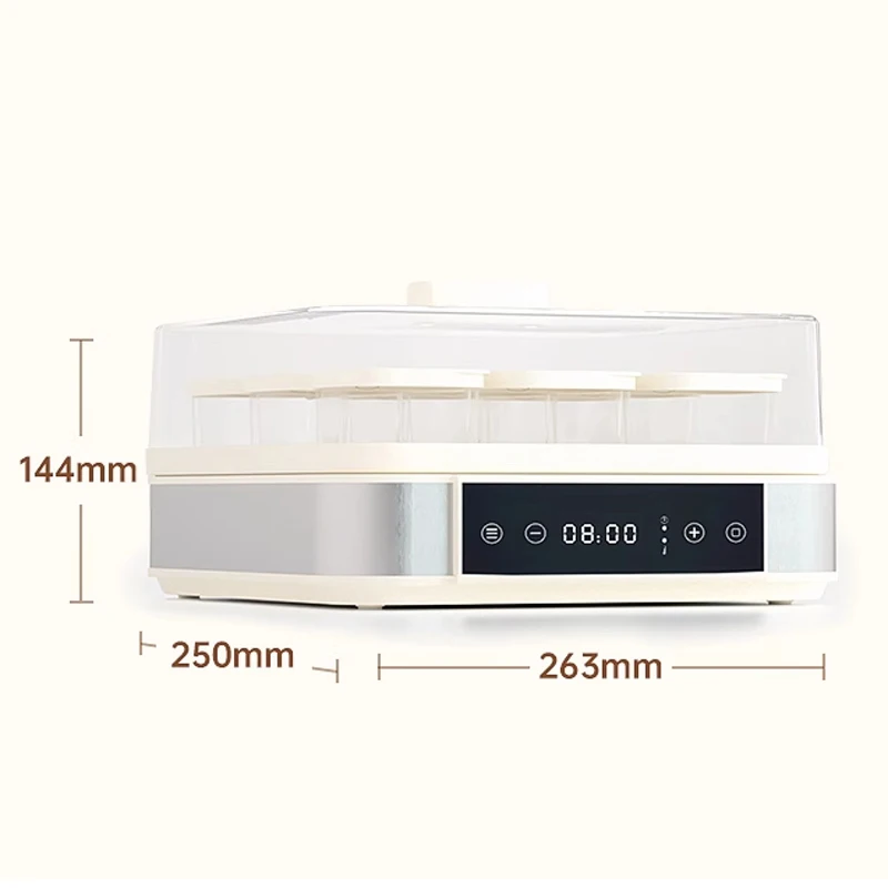 ماكينة زبادي محلية الصنع، ماكينة ناتو منزلية صغيرة أوتوماتيكية بالكامل متعددة الوظائف لتقسيم الأكواب، ماكينة نبيذ الأرز، تخمير