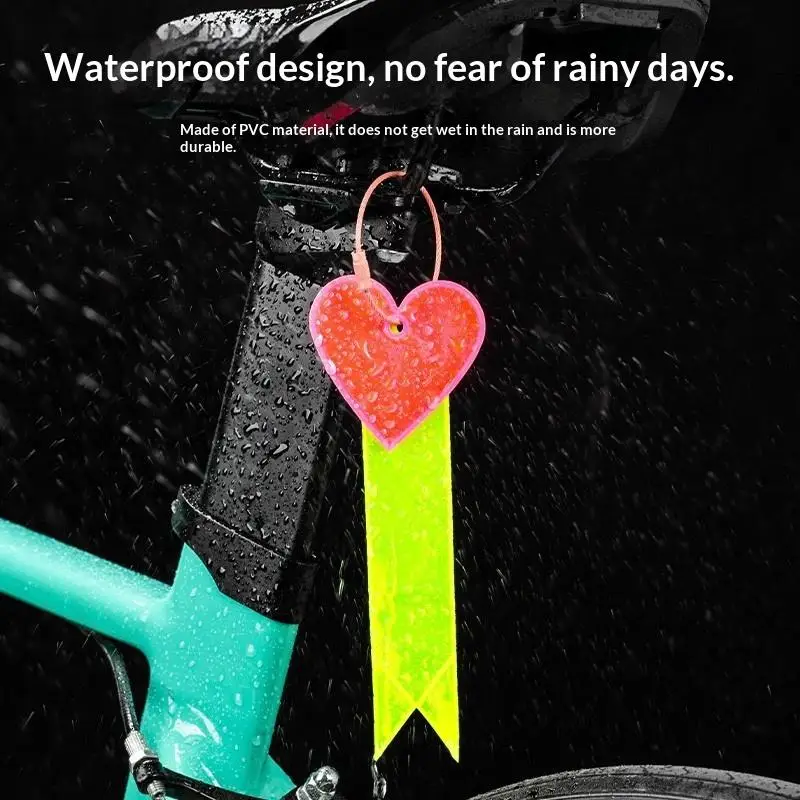 1Pcs Adults Children Night Riding Safety Accessories Safe Reflective Keychain For Bag Pendant Strip Car Ornaments Reflectors