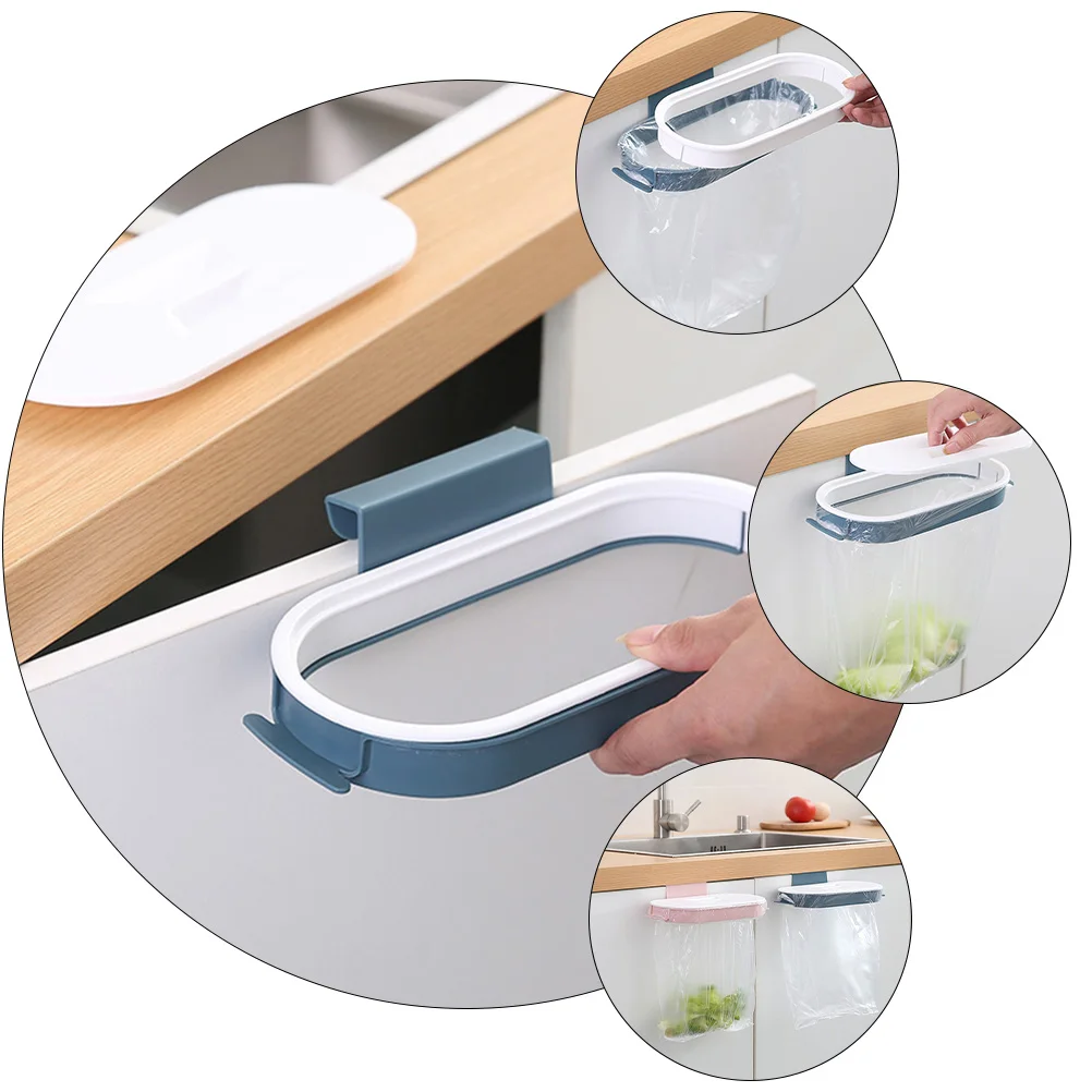 

2Pcs Garbage Bag Holders Versatile Kitchen Trash Racks for Grocery Plastic Bags Bin Bag Holder Kitchen Trash Bin Rack