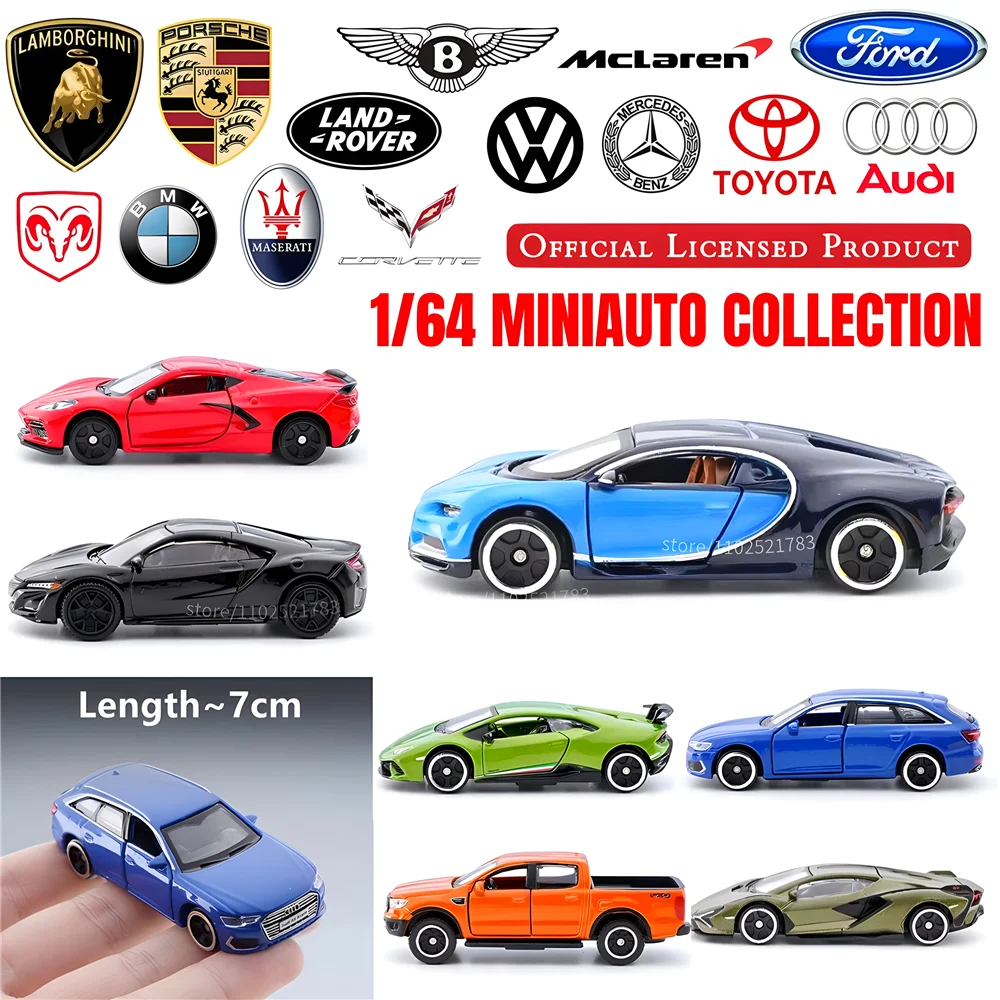 Bburago 1:64 Acura MDX Replica modello di auto, scala Mercedes Audi Porsche Ford VW Honda Diecast in miniatura Art Kid Boy Toy