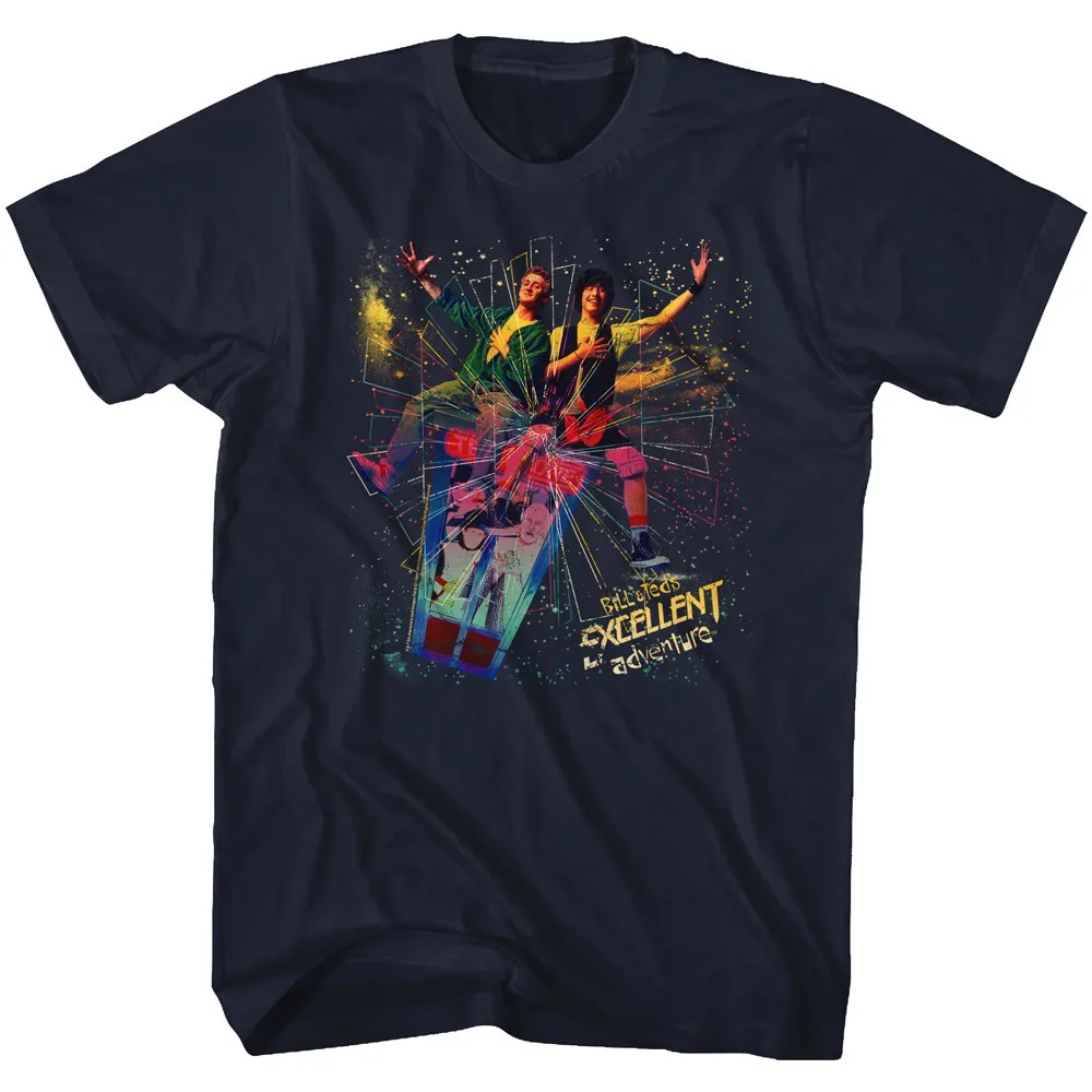 Bill & Ted's Excellent Adventure Movie Phonebooth Busted Glass Men's T Shirt