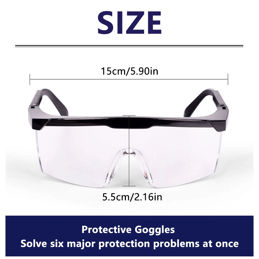 Claro Olho Areia Prevenção Windproof Segurança Equitação Óculos Vented Óculos Trabalho Laboratório Weld Segurança Goggle Óculos Óculos Óculos