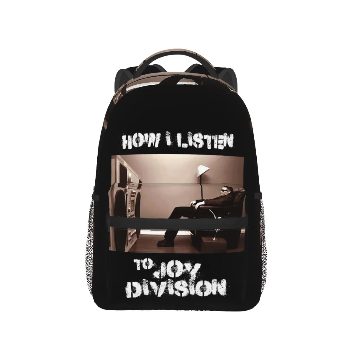 Joy Division Creative Line Print Backpack Hot Sale Daypack Large Capacity Kids BookBag School Bag Shoulder Bags for Men Women