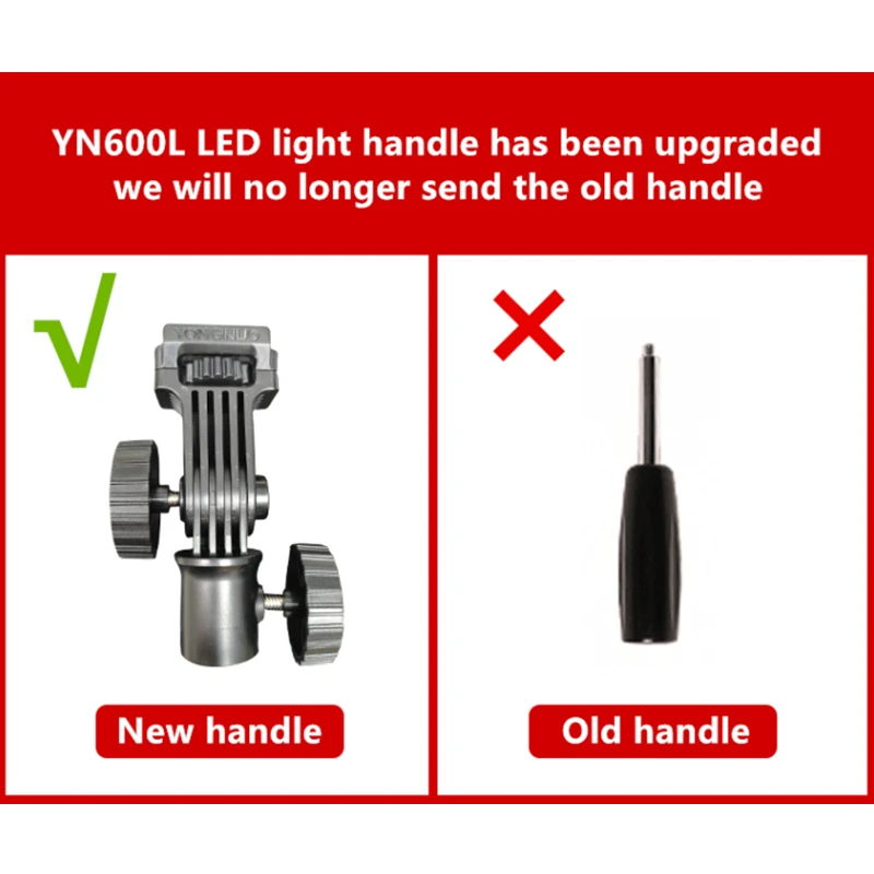 Yongnuo YN600L LED Video Light 3200K-5500K Photography Lamp Optional with Adapter/Battery/Tripod/softbox For Makeup Vlog TikTok