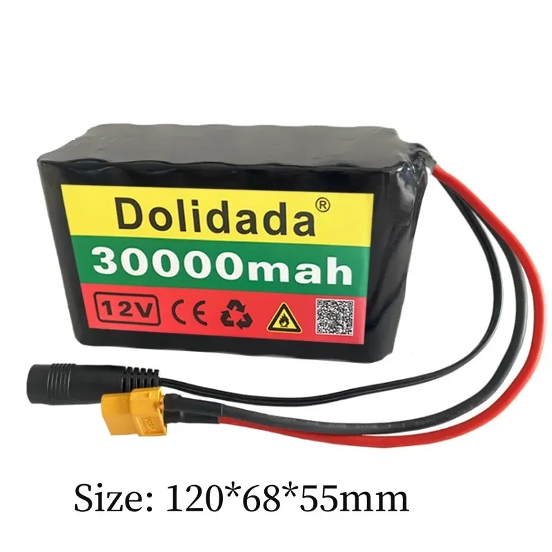 3S6P 12V 30Ah 400W 40A BMS 18650 Rechargeable Lithium Battery Widely Used: Scooter Lighting Electric Scooter, Traffic Sign, Etc