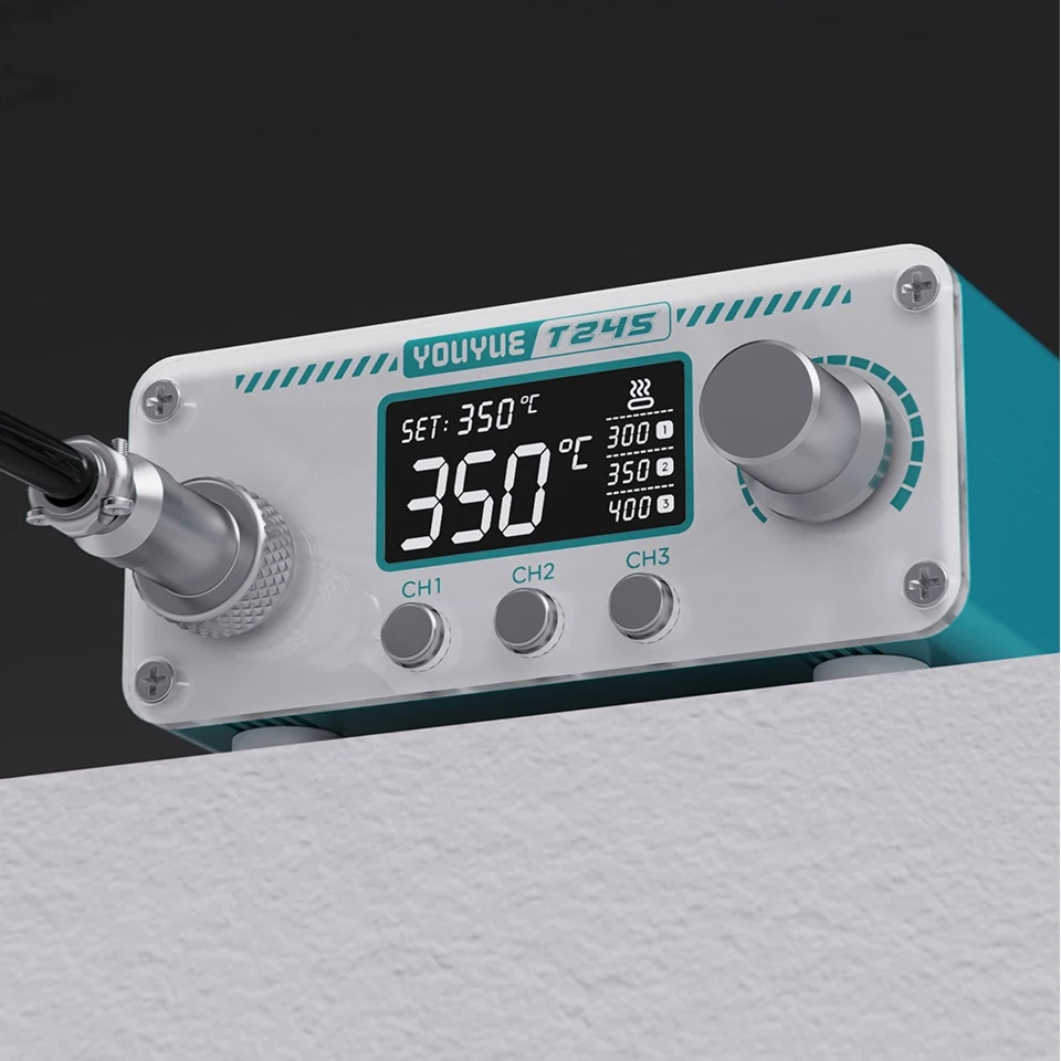 

Digital T245 Soldering Station with 3 Memory Settings 170W Fast Heating Smart Hibernation System