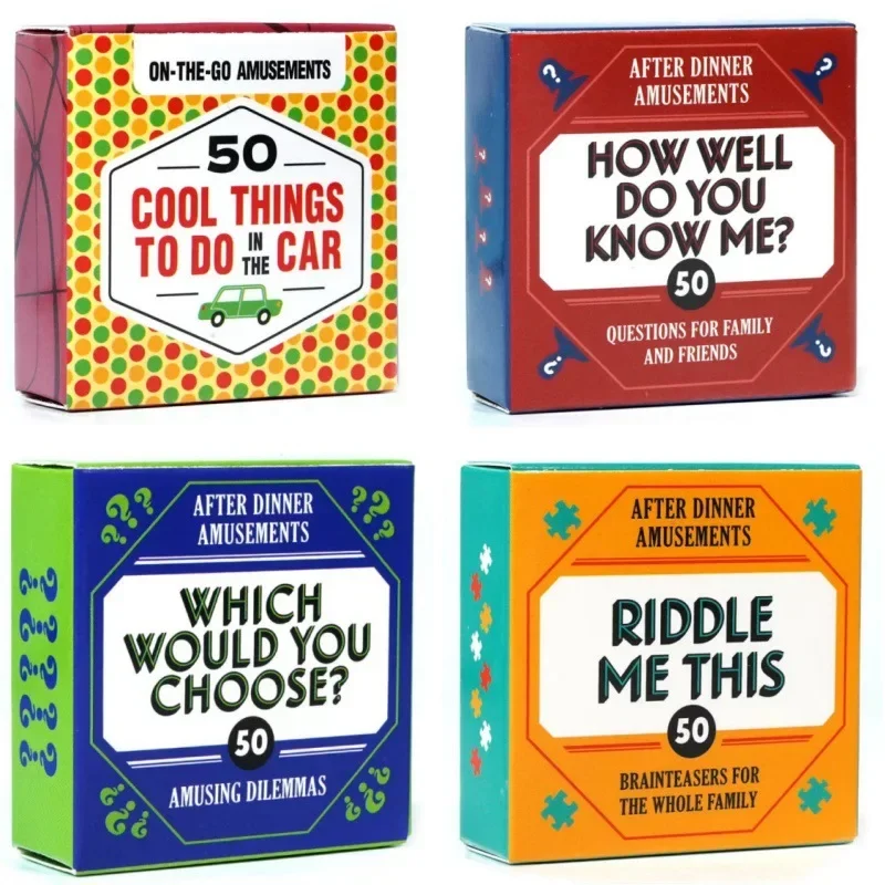 How Welldo You Know Me? Chronicle Books After Amusements How Well Riddle Me This Go Amusements 50 Cards Cool Things Trivia Game