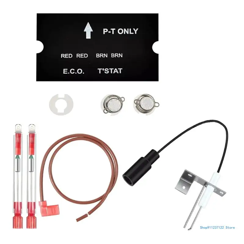 Water Heater Thermal Cutoff with Water Heater Igniter & Thermostat Assembly set Fit for Atwood 91447 93866 93868