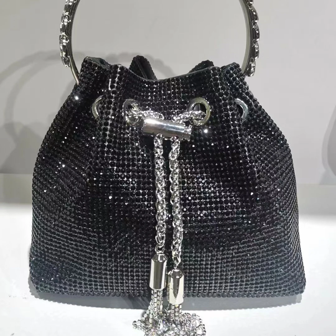 

Acrylic Hot Diamond Bag for Women's Dinner, Luxury Fringe Chain Versatile Handheld One Shoulder Crossbody Bag