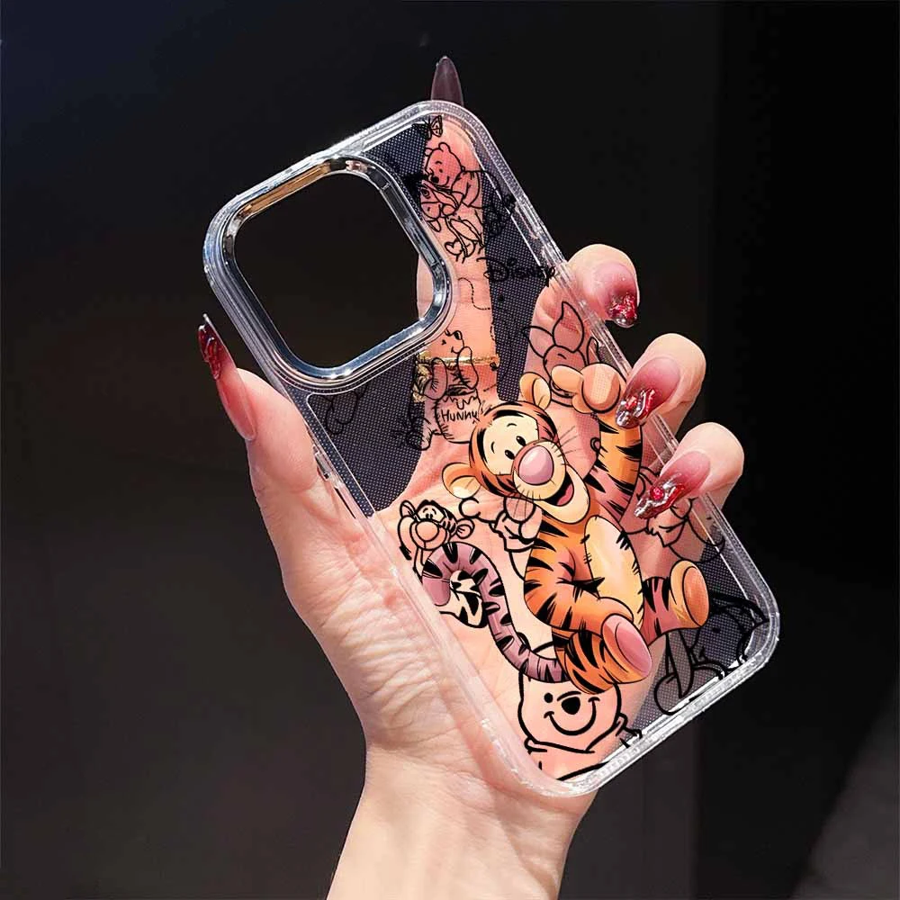 

Winnies the Pooh Cute Phone Case For Google Pixel 10 9 8 7 8A 9A XL Pro 4G 5G Transparent Soft Silicone TPU Back Cover