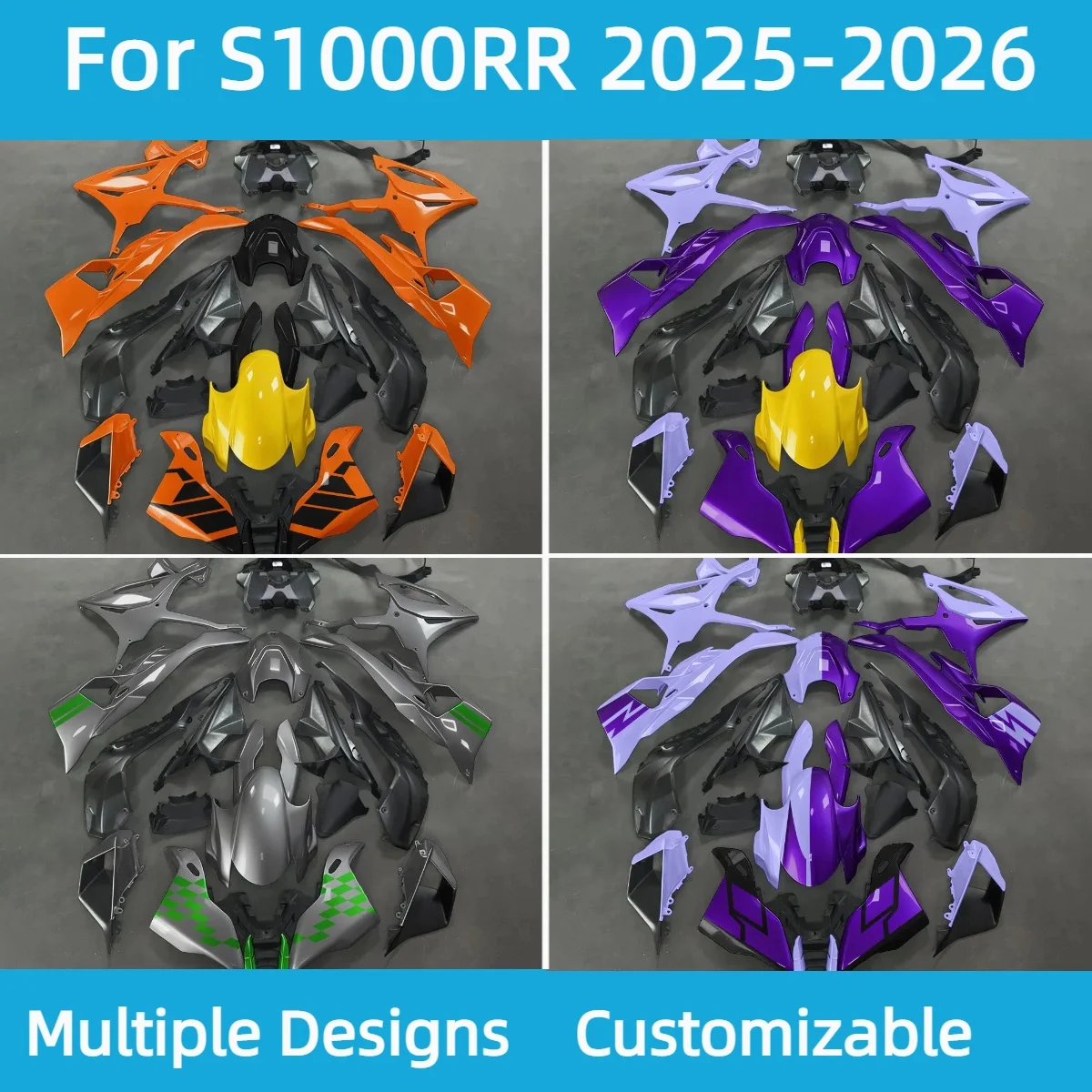 

For BMW S1000RR 2025 2026 Motorcycle Fairing Set Bodywork Panel Kit S 1000RR 25 26 Injection Molded Fairings