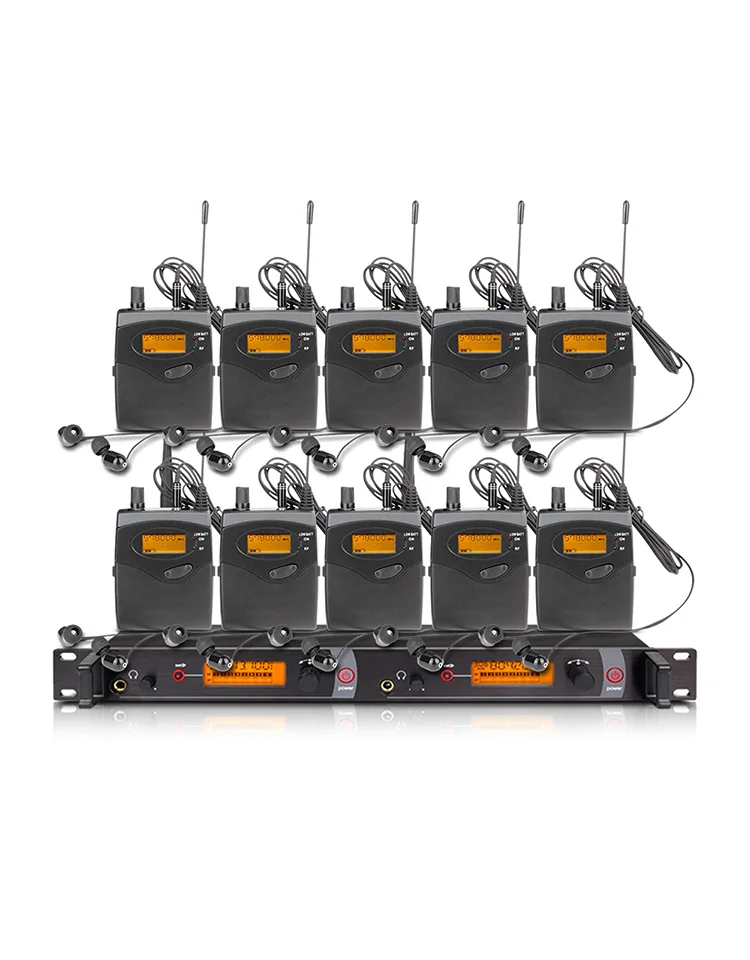 Professional Wireless SM-2050 In-ear Monitoring System 2/4/6/8 Channel Multi-bodypack Monitor, Band Stage Outdoor in-ear monitor