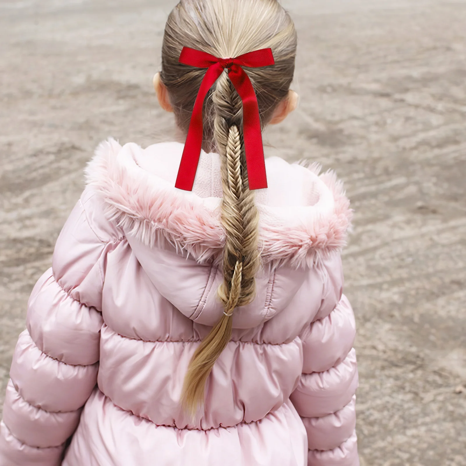 

10 Satin Bow Hair Ties Elastic Ponytail Holders Ribbon Hair Bands for Girls Bowknot Hairstyle Accessories Everyday Party Wedding