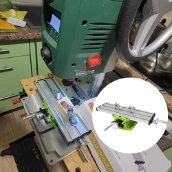 Adjustable X-Y Axis Working Table Cross Slide Table Drill Vise Fixture Multifunction Mini Precision Milling Machine Worktable