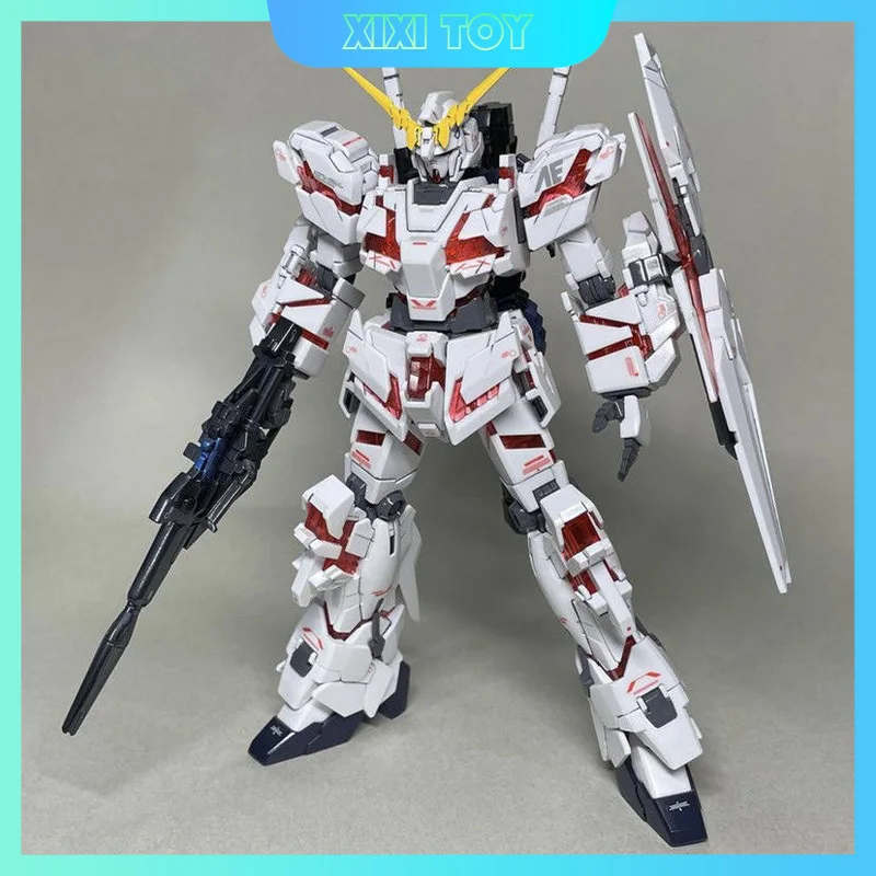 Xfs 1/144 hg Rx-0 modo montado brinquedo modelo figura brinquedo decorações de mesa animação colecionáveis robô periferia figuras presente