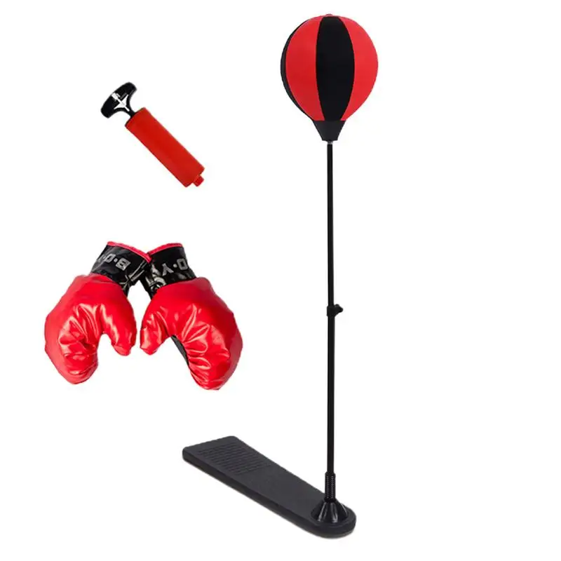 

Boxing Bag For Kids Height Adjustable Boxing Equipment With Boxing Gloves Boxing Bag Set Toy Sport Toy For 3-10 Years Old Kids